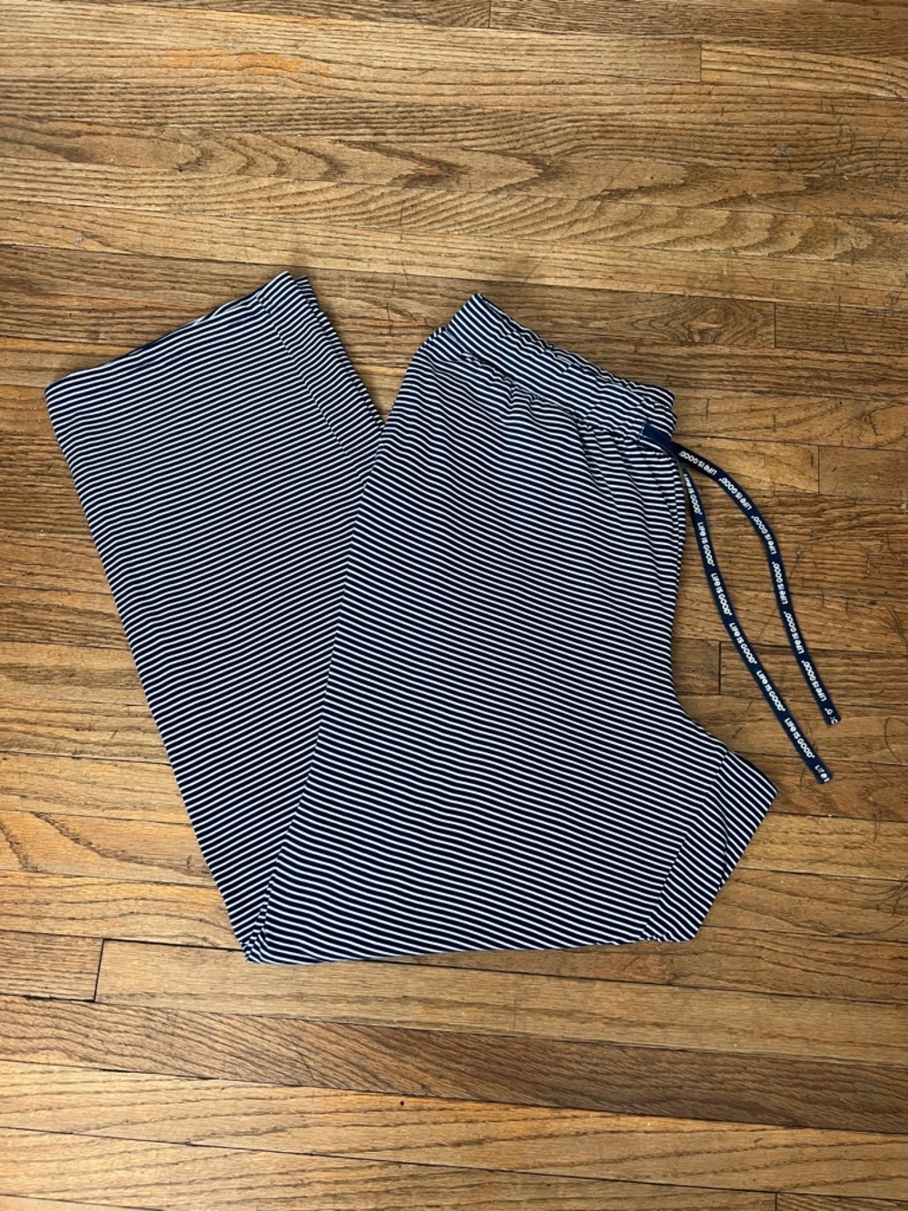 Women’s Life is Good Navy/White Striped Lounge Pants